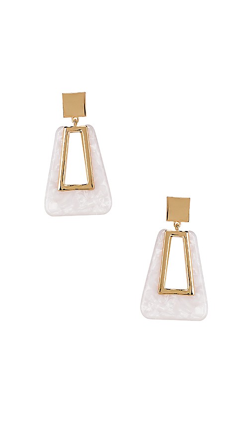 Cherub Hoops in White | Revolve Clothing (Global)