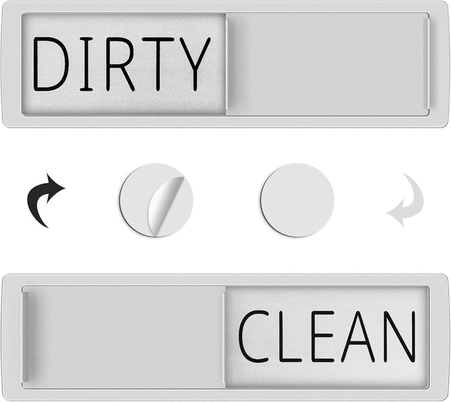 YauYik Dishwasher Magnet Clean Dirty Sign - Strong Magnet Clean/Dirty Sign for Dishwasher, Non-Sc... | Amazon (US)