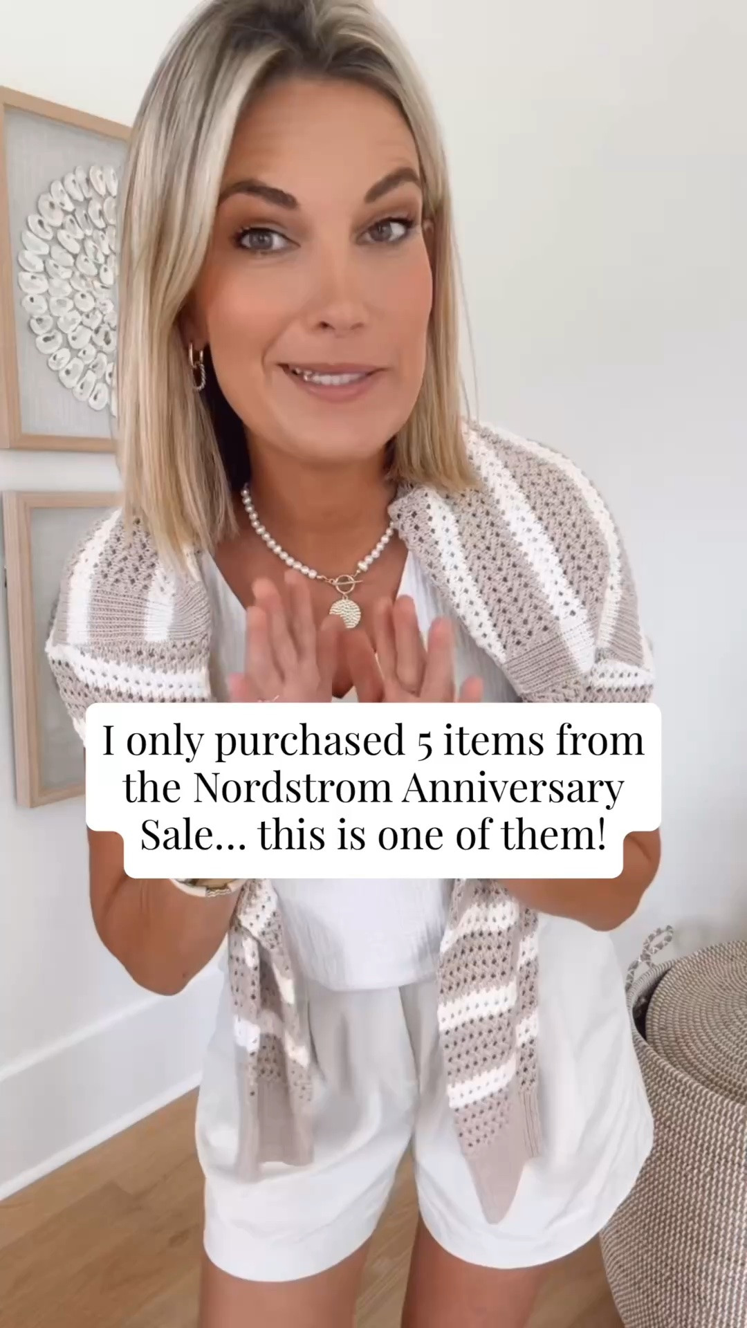 Open knit sweater. Great for this time of year. It’s cotton!  I sized up one to medium.  It’s on sale in the Nordstrom anniversary sale.

#LTKSaleAlert #LTKTall #LTKOver40