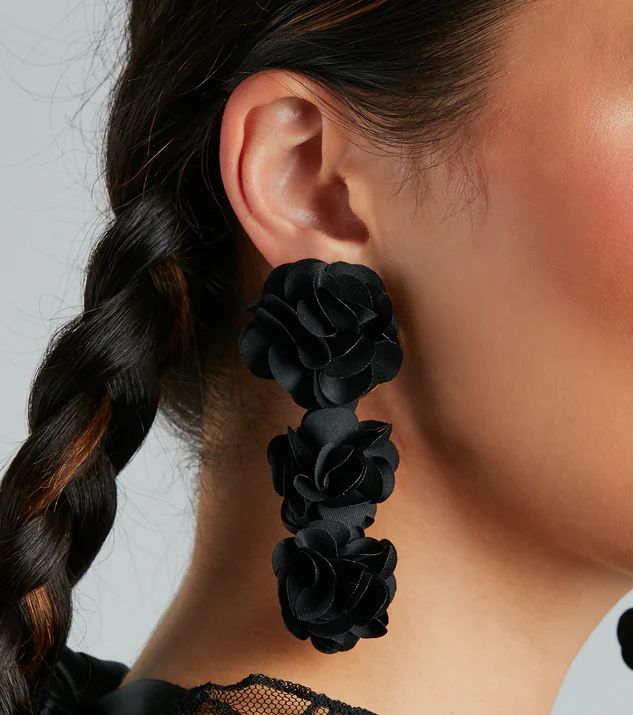 Hello Gorgeous Floral Dangly Earrings | Windsor Stores