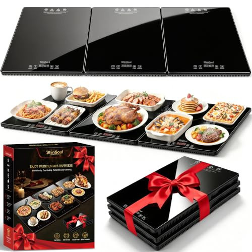 ShinSoul Electric Warming Tray, 3-in-1 Food Warmers for Parties Buffet | Amazon (US)