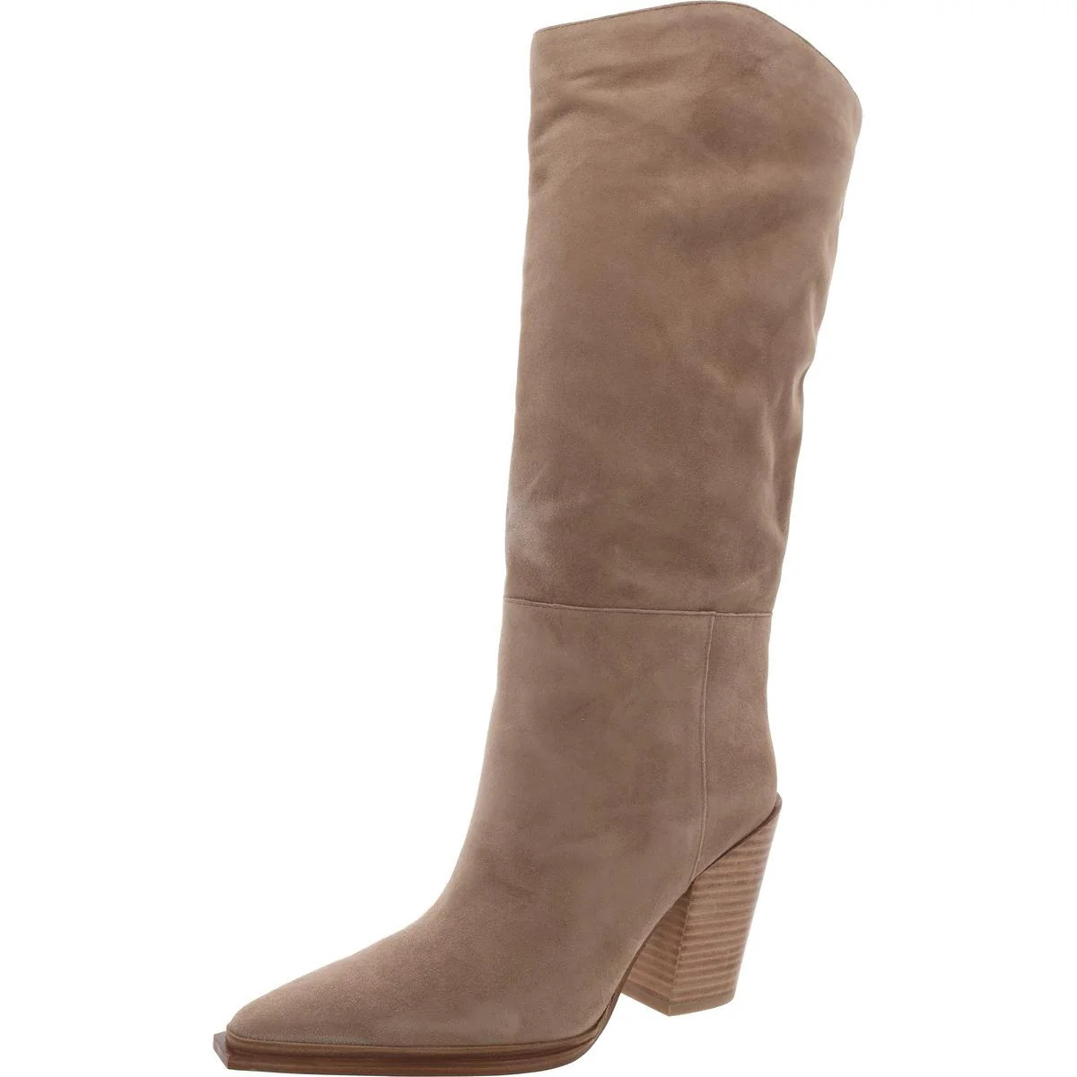 Bronty Womens Suede Pull On Knee-High Boots | Shop Simon