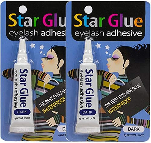 2packs of Star Eyelash Glue for Strip Lashes (Dark) 7g (1/4oz) | Amazon (US)
