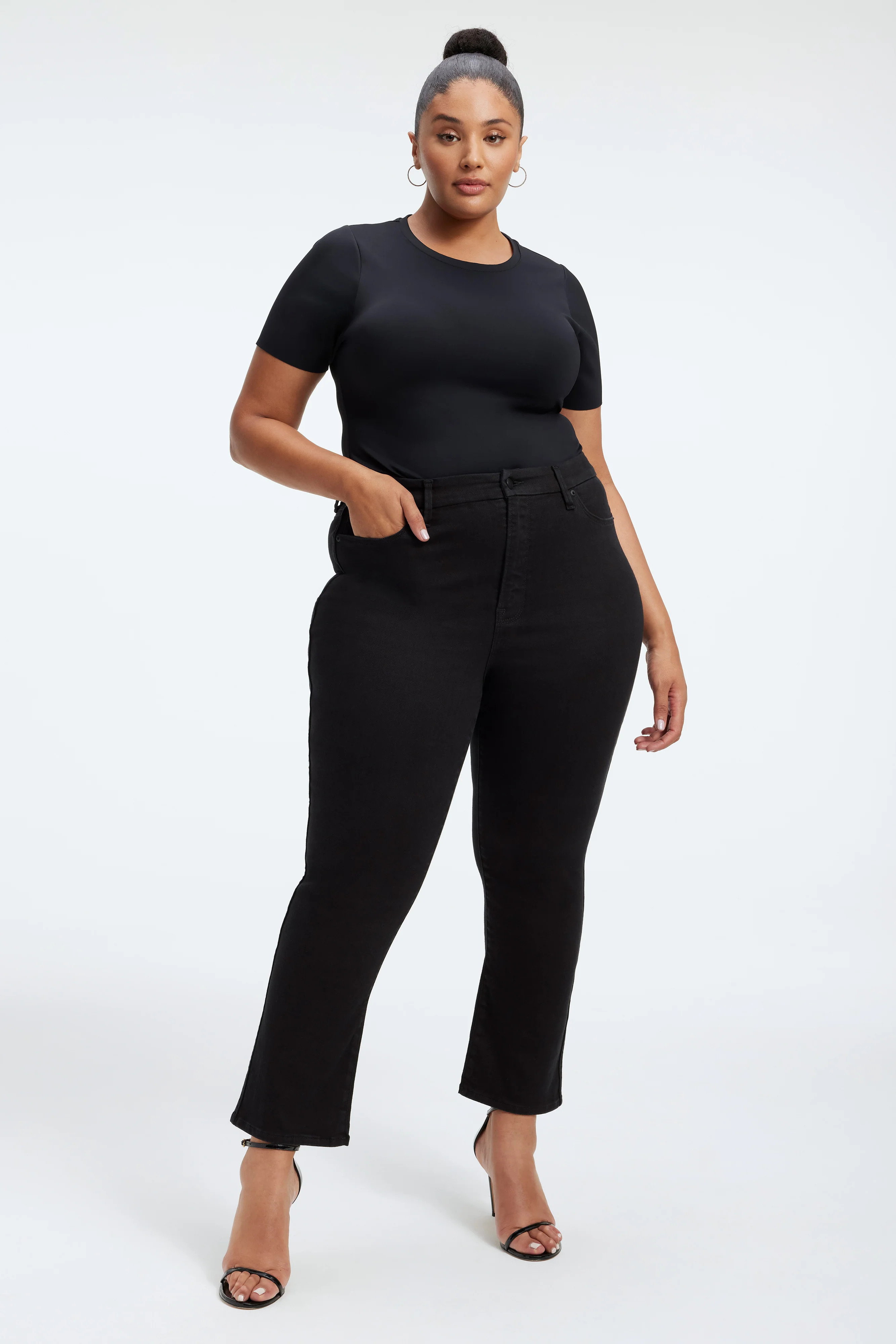 GOOD CURVE STRAIGHT NEVER FADE JEANS | Good American