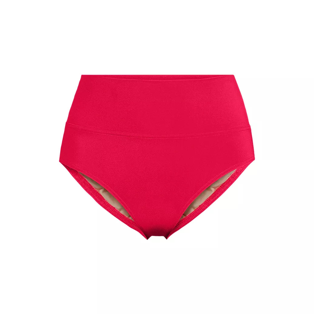 Women's Pinchless High Waisted Bikini Bottoms | Lands' End (US)