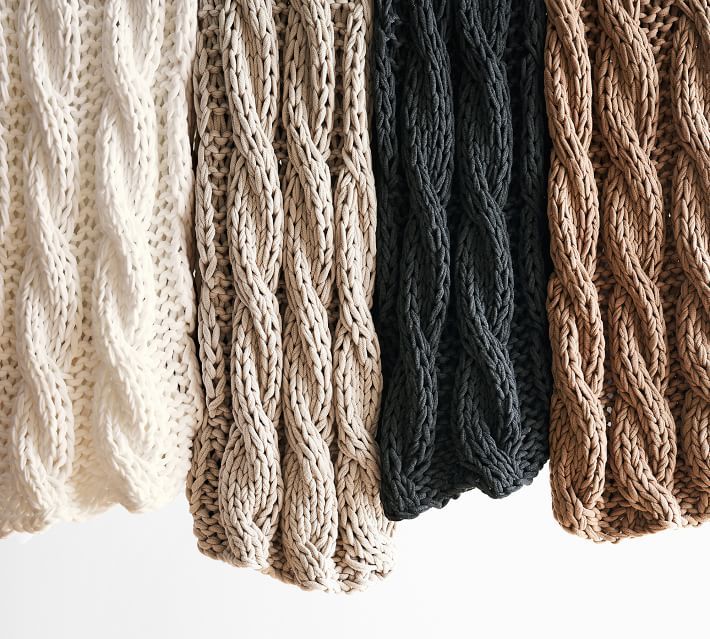 Colossal Handknit Throws | Pottery Barn (US)