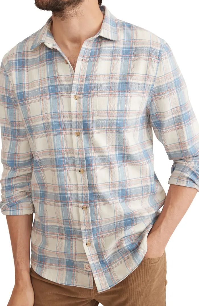 Plaid Stretch Cotton Button-Up Shirt | Nordstrom