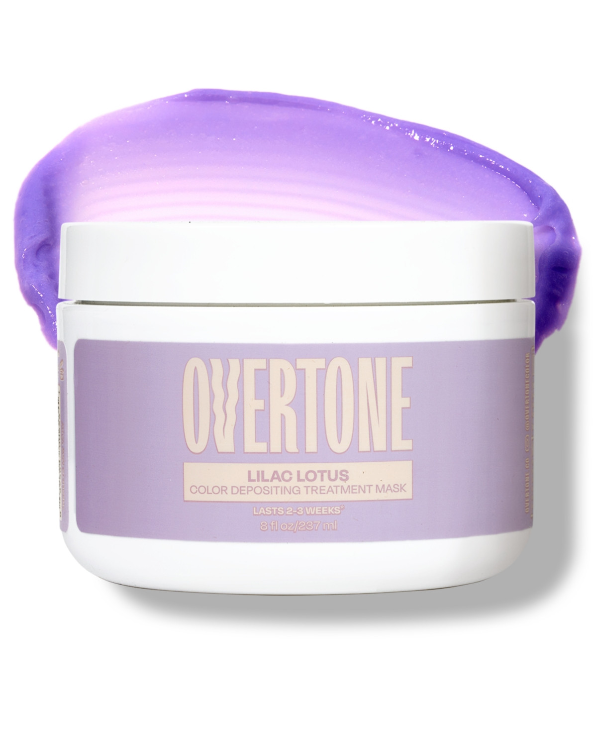 Overtone Color Depositing Hair Mask – Semi-Permanent Hair Dye + Deep Conditioner, 8oz Jar - Lilac lotus | Macy's