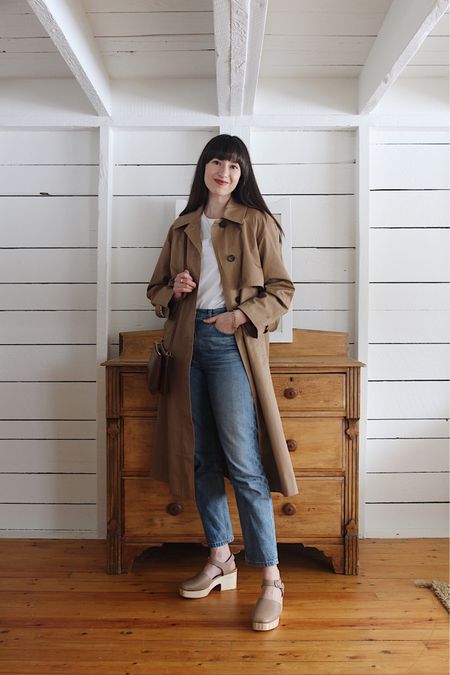 Styling The East Coast Clog - Look 1

East Coast Clog runs tts (if between go down) - mid width 
Mac Coat runs tts for relaxed fit
Pinnacle Tee by Power of My People (use STYLEBEE10)
99’s Cheeky tts (if between size down in this wash - vintage mid blue)



#LTKSeasonal