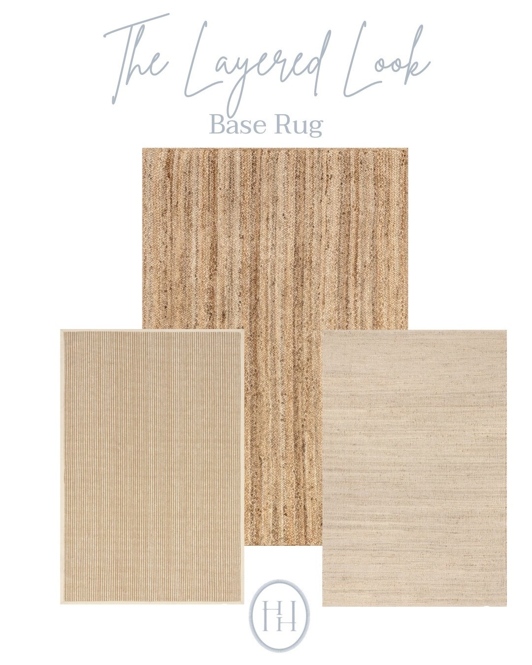 Area rug, jute rug, layered rug 