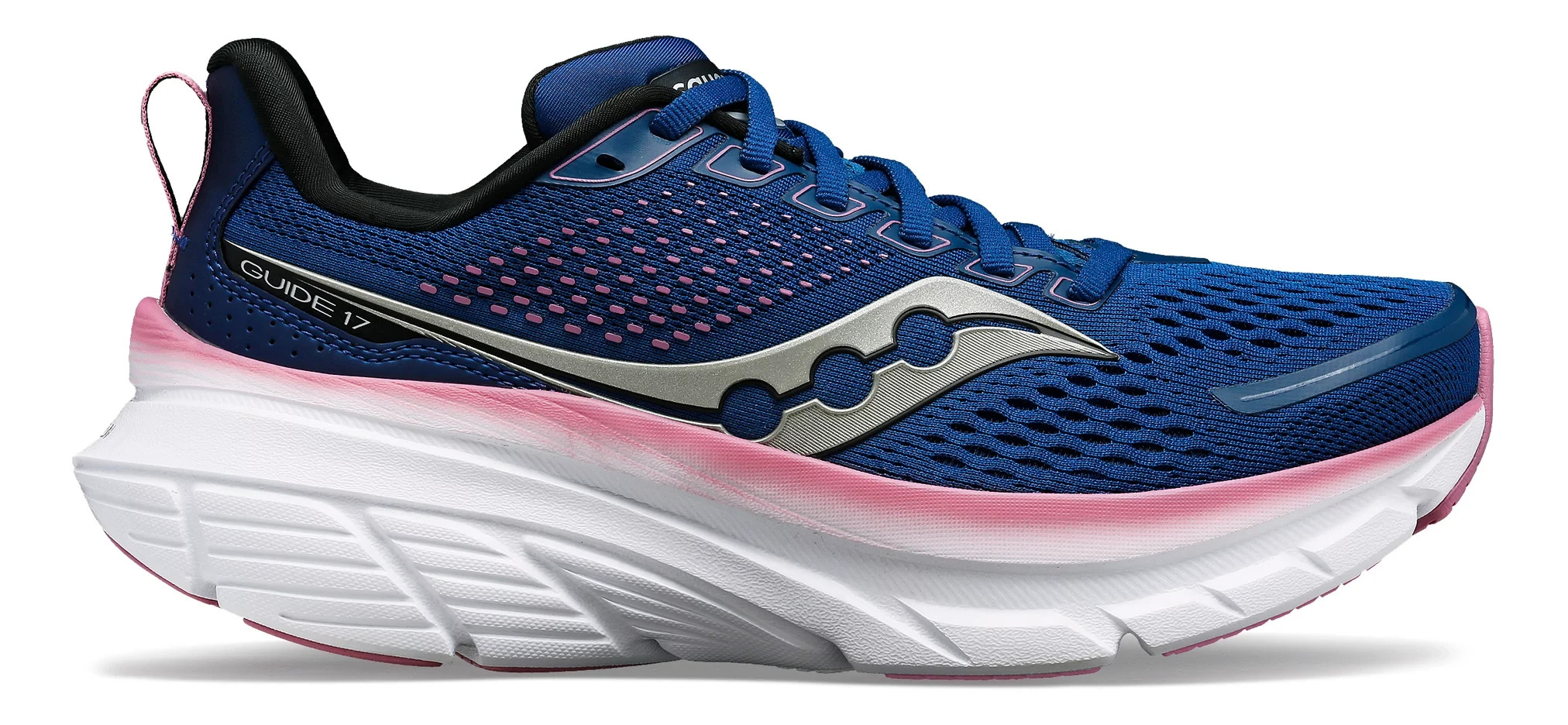 Women's Saucony Guide 17 - Navy / Orchid, Size: 6, Medium | Footwear - Road Runner Sports | Road Runner Sports