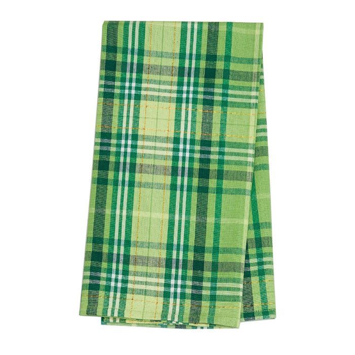 C&F Home Green Conner Plaid St. Patrick's Woven Cotton Kitchen Towel | Target