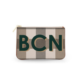 Everyday Essentials Pouch - Monogram Stripe | Barrington Gifts