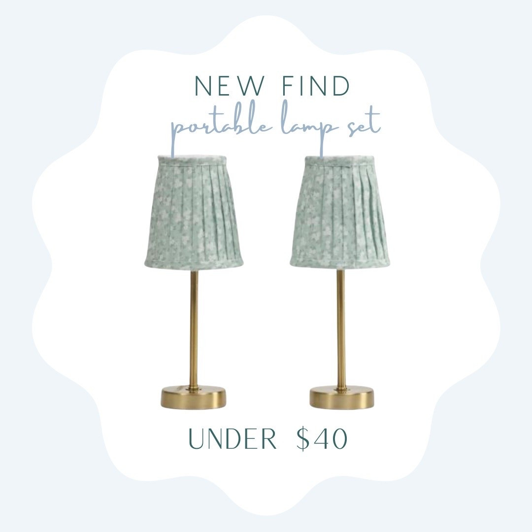 Portable led lamp set of 2 under $40!
