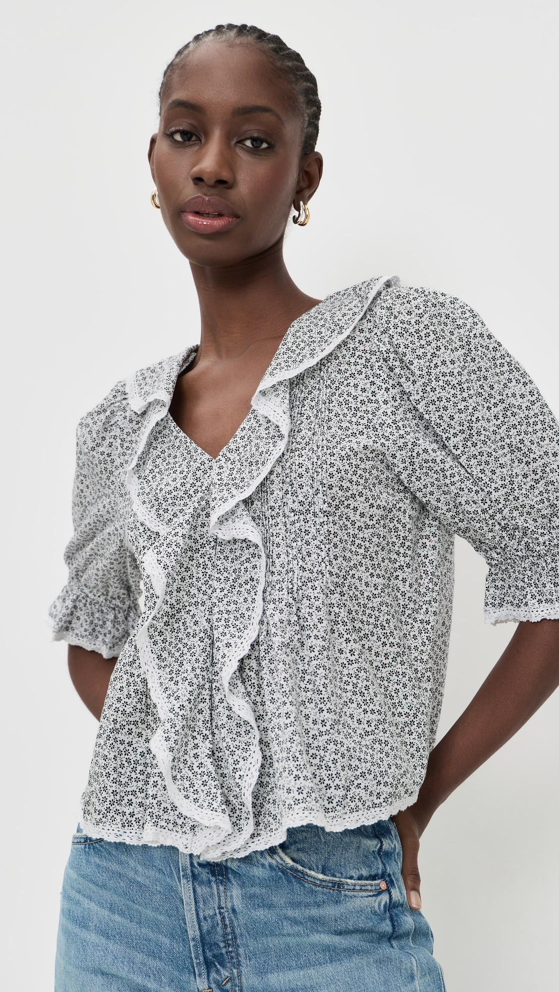 Ruffled Puff Sleeve Top | Shopbop