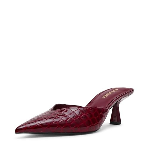 Steve Madden Women's Mod Mule, Burgundy Croco, 7.5 | Amazon (US)