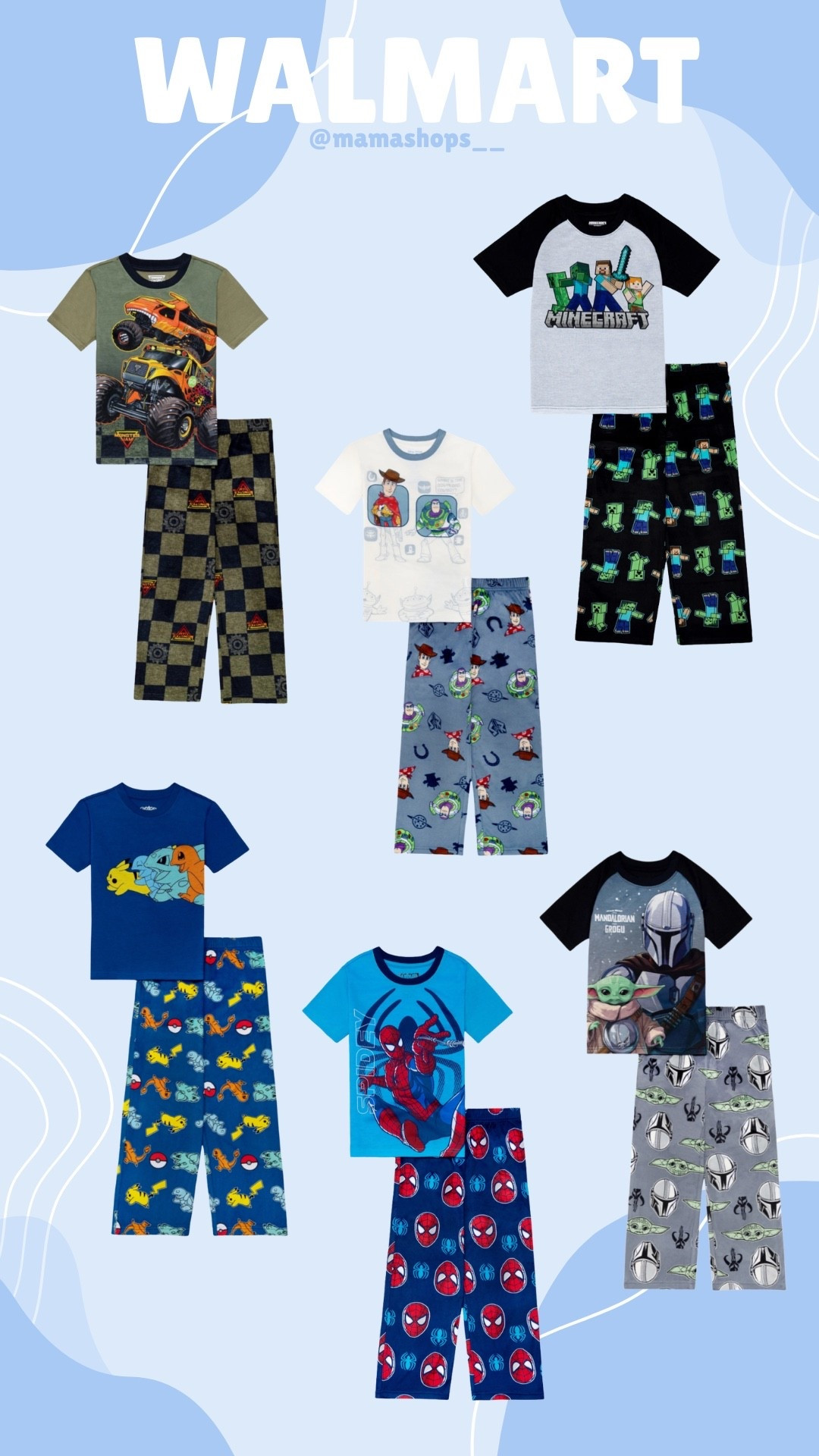 Graphic pajamas 2pc sets for Boys, super cool options to choose from 👦🏻🤩

Linking them all here, go check them out at Walmart🔗✨

#LTKSeasonal #LTKKids #LTKHome