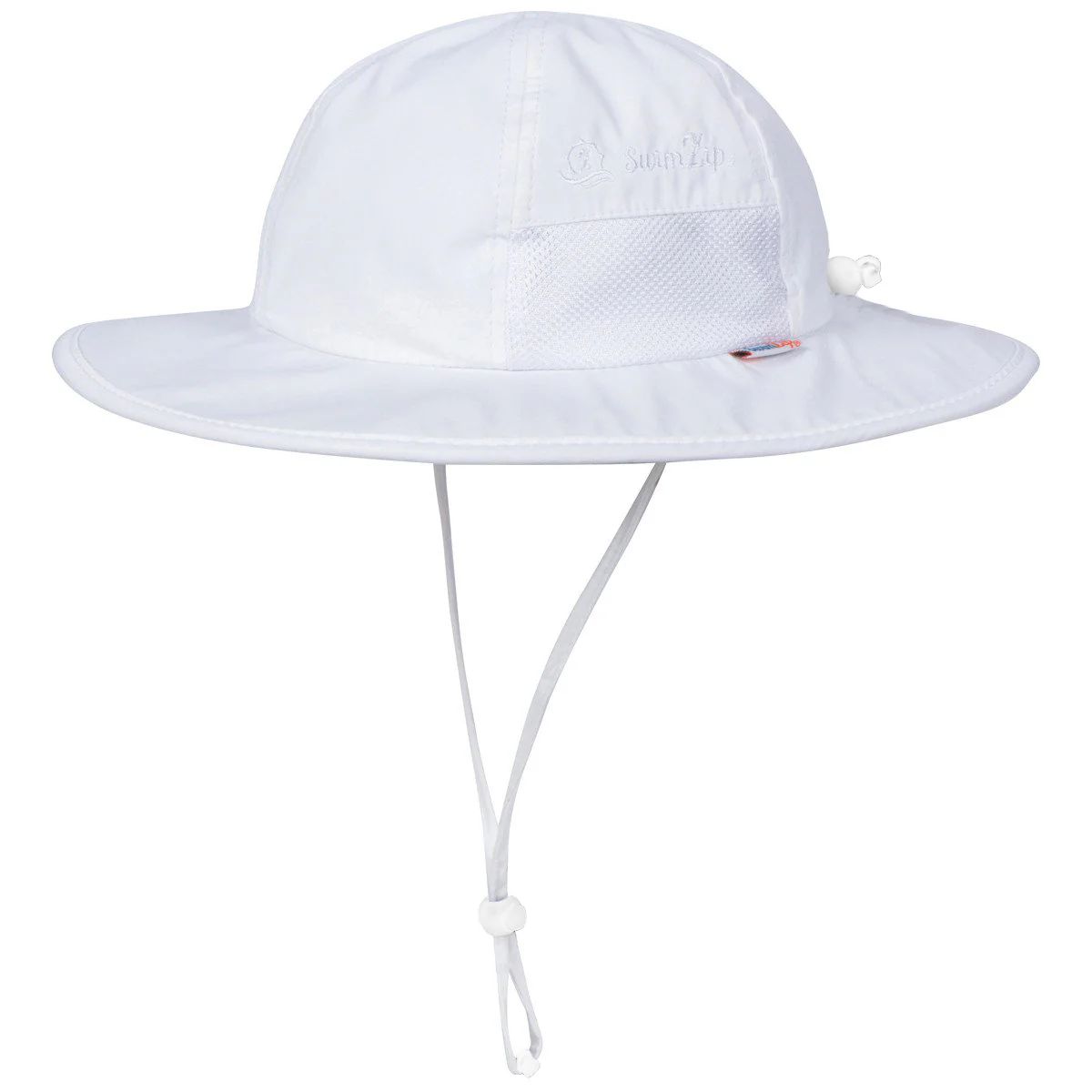 Kids Wide Brim Sun Hat "Fun Sun Day Play Hat" - White | SwimZip