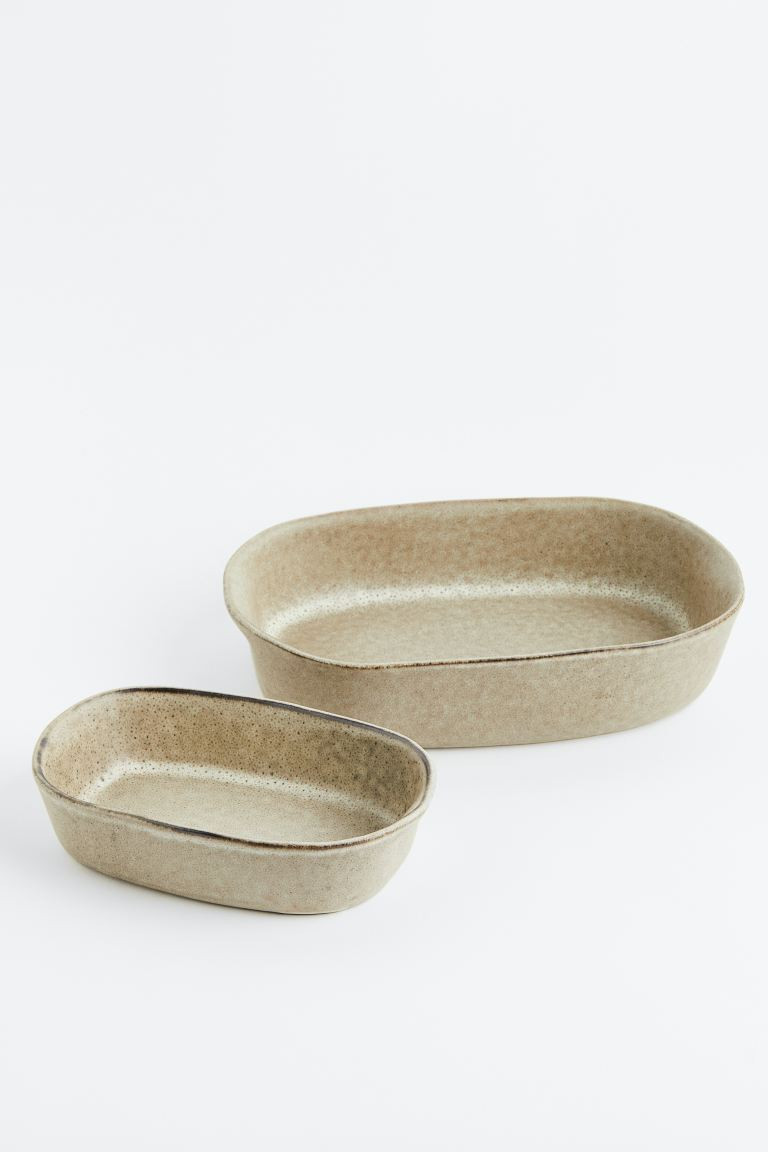 Glazed stoneware baking dish | H&M (UK, MY, IN, SG, PH, TW, HK)