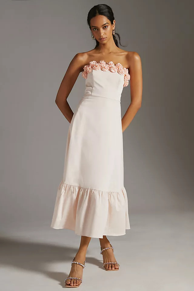 Hutch Floral Hem Maxi Dress | Anthropologie (US)