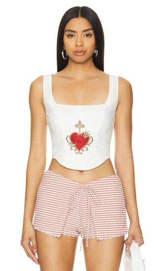 Corazon Top en Ivory | Revolve Clothing (Global)