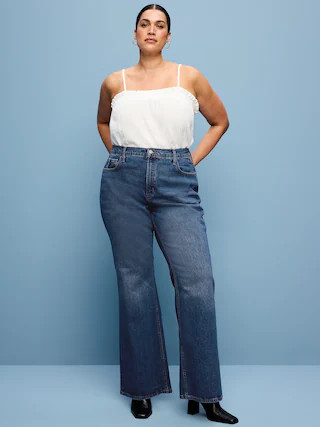 Mid-Rise Loose Boot-Cut Jeans | Old Navy (CA)