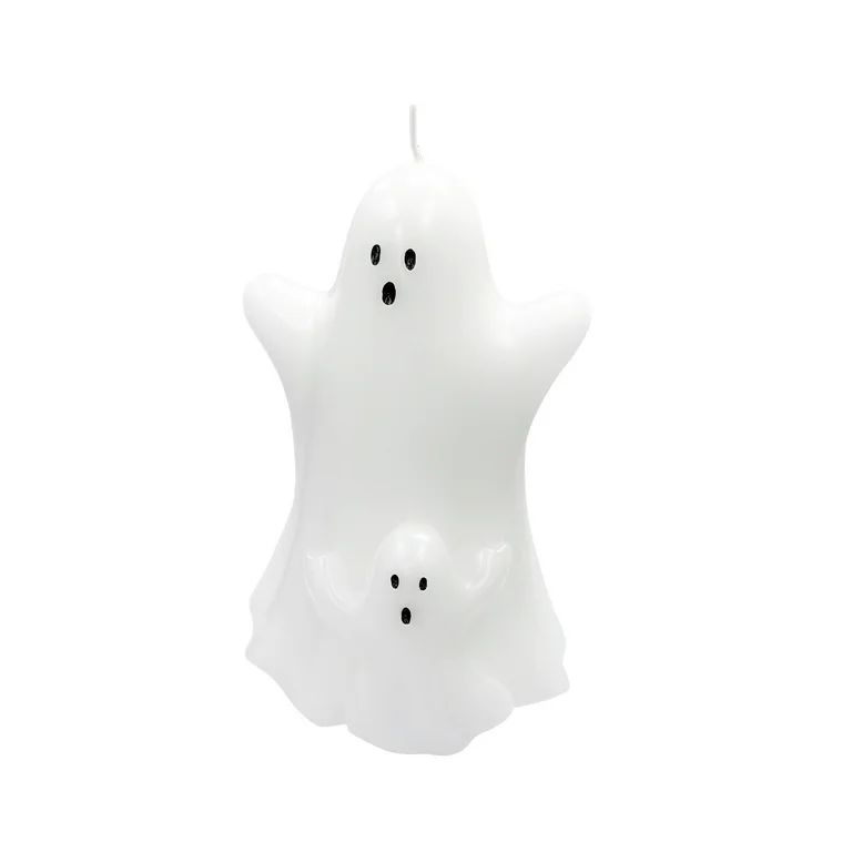 Mainstays Unscented Ghost Candle, 6.4 inches, White | Walmart (US)