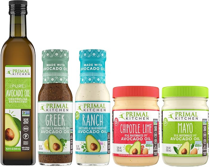 Primal Kitchen Starter Kit, Extra Virgin Avocado Oil | Mayo & Salad Dressings | Whole30 Approved ... | Amazon (US)