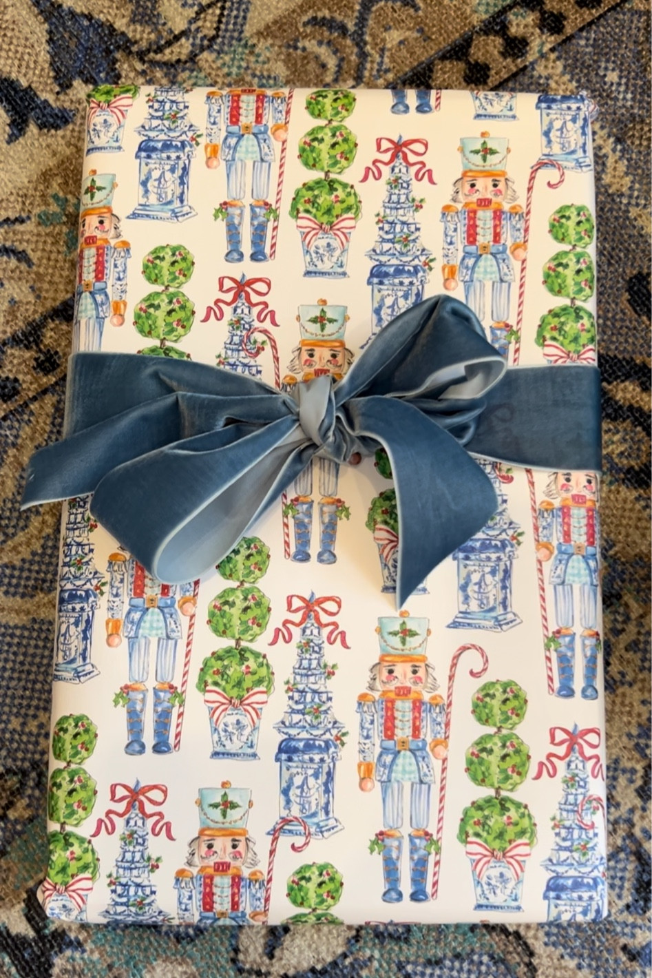 Nutcracker wrapping paper my favorite print. #nutcracker #christmas 

#LTKSeasonal #LTKHoliday