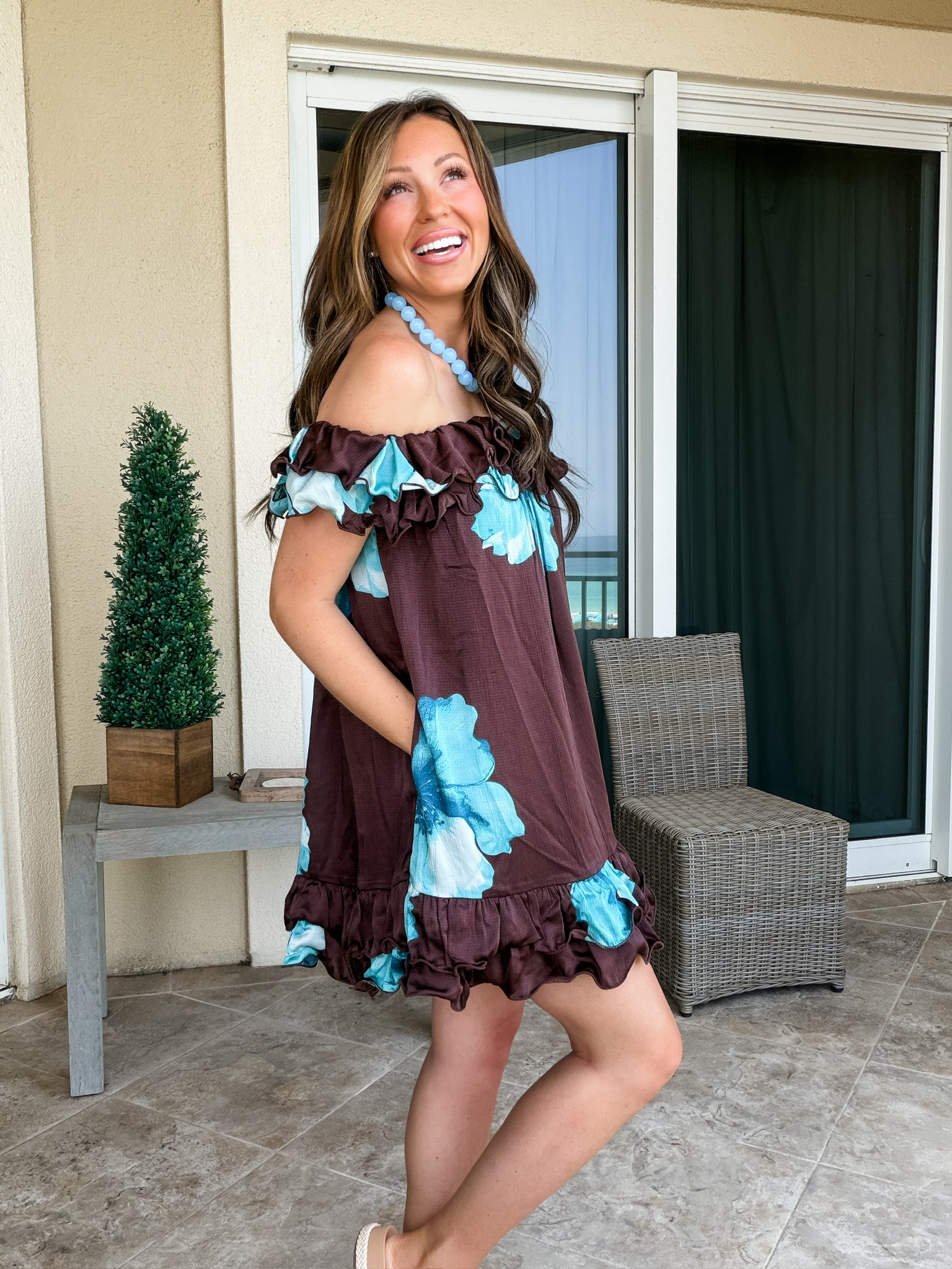 The cutest off the shoulder dress from Target!  

 #LTKootd