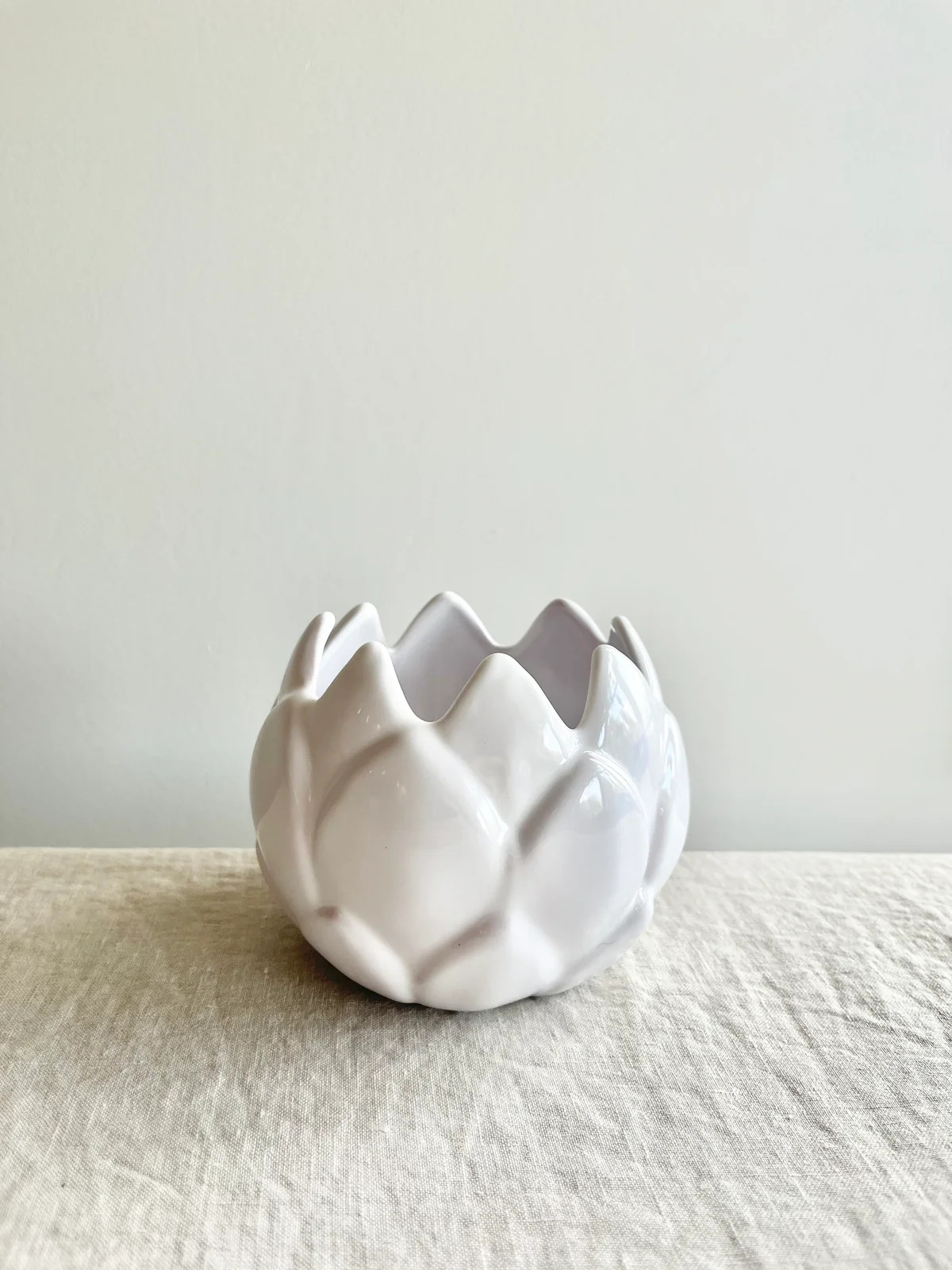 Artichoke Vase/ Candleholder - white | the ARK elements