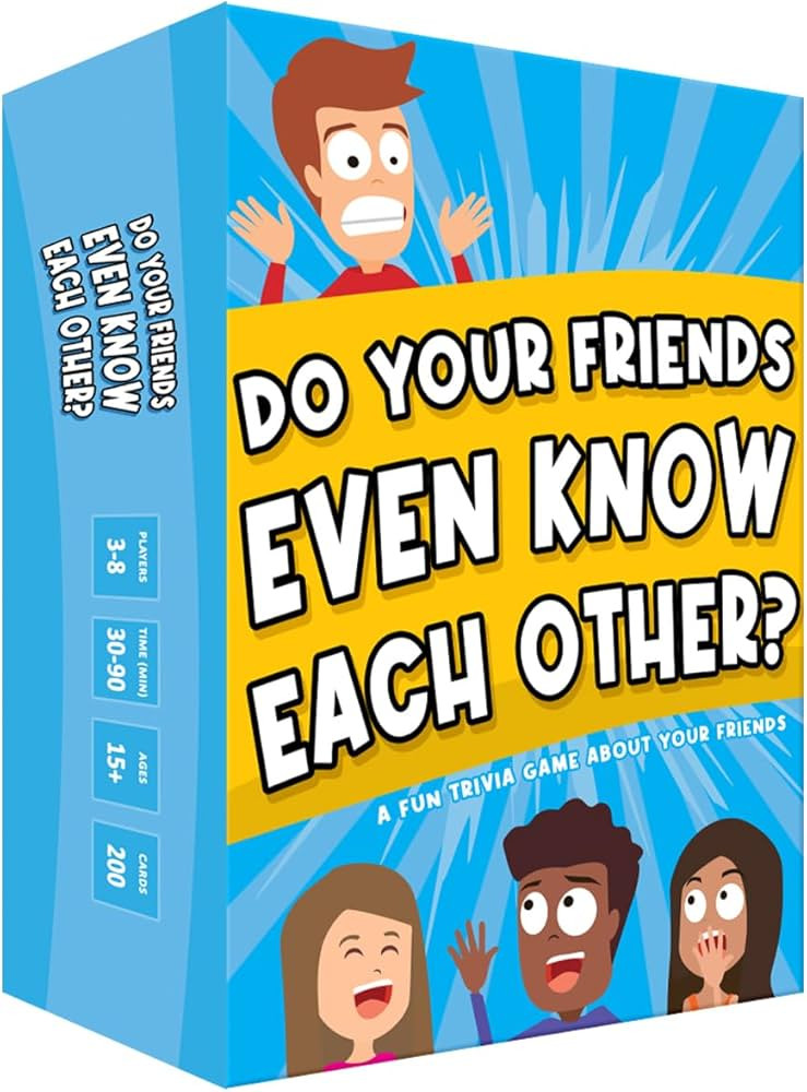 Do Your Friends Even Know Each Other, The Ultimate Party Card Game for Adults and Teens, Perfect ... | Amazon (US)