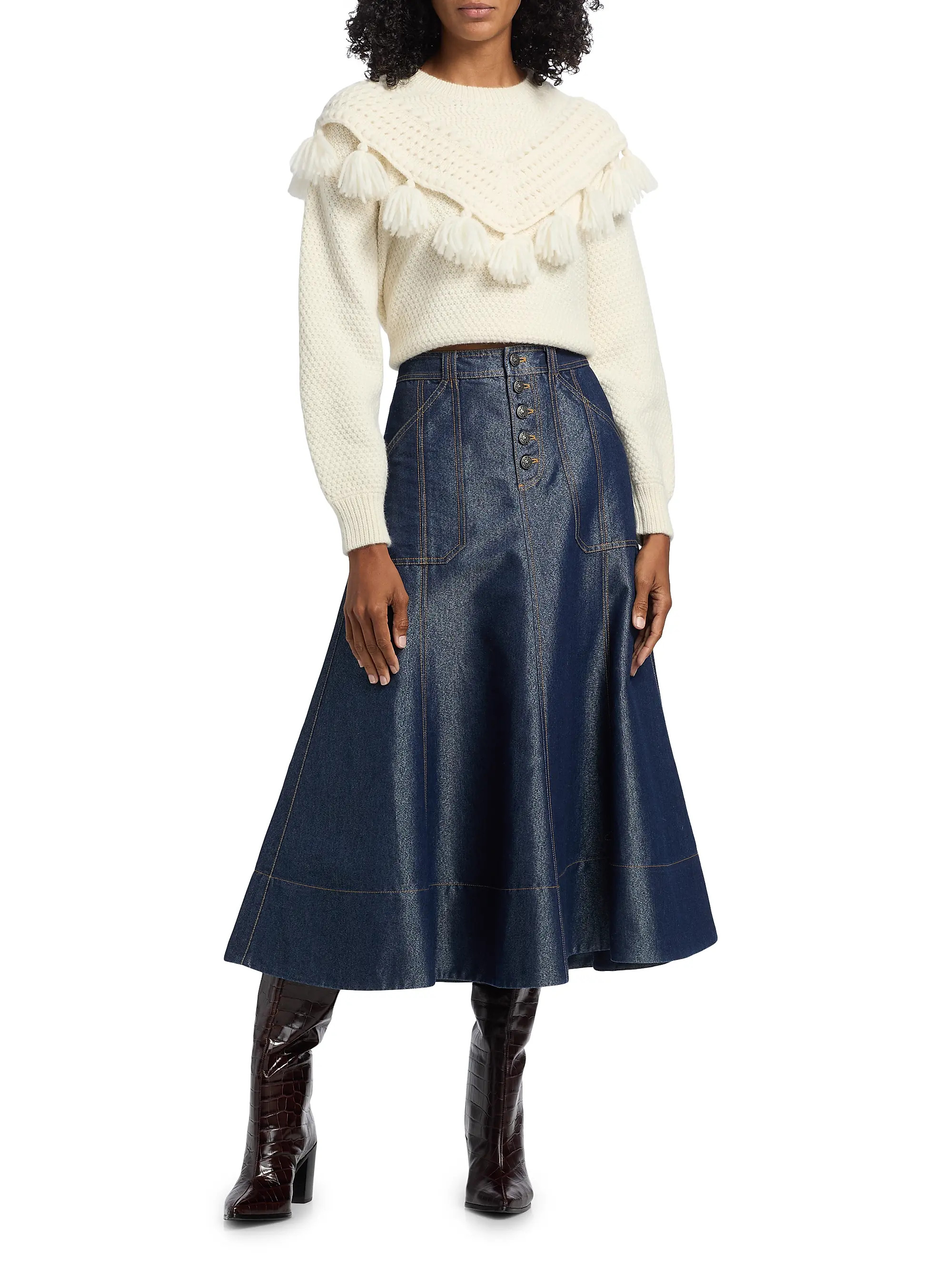 Mariali Knit Alpaca-Blend Pullover Sweater | Saks Fifth Avenue