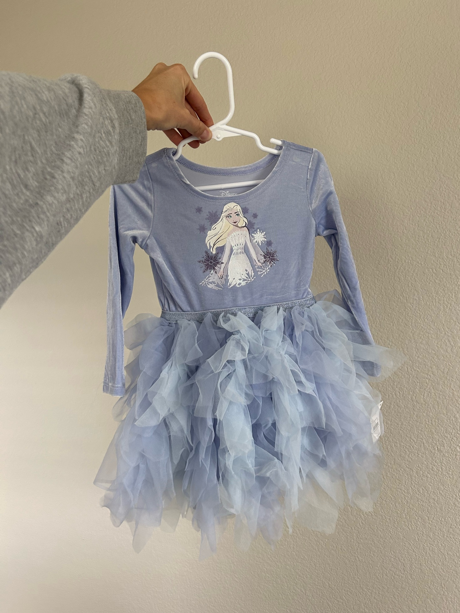 The cutest Elsa dress that I grabbed for Harper’s birthday party and our trip to Disneyworld! ❄️ true to size :)