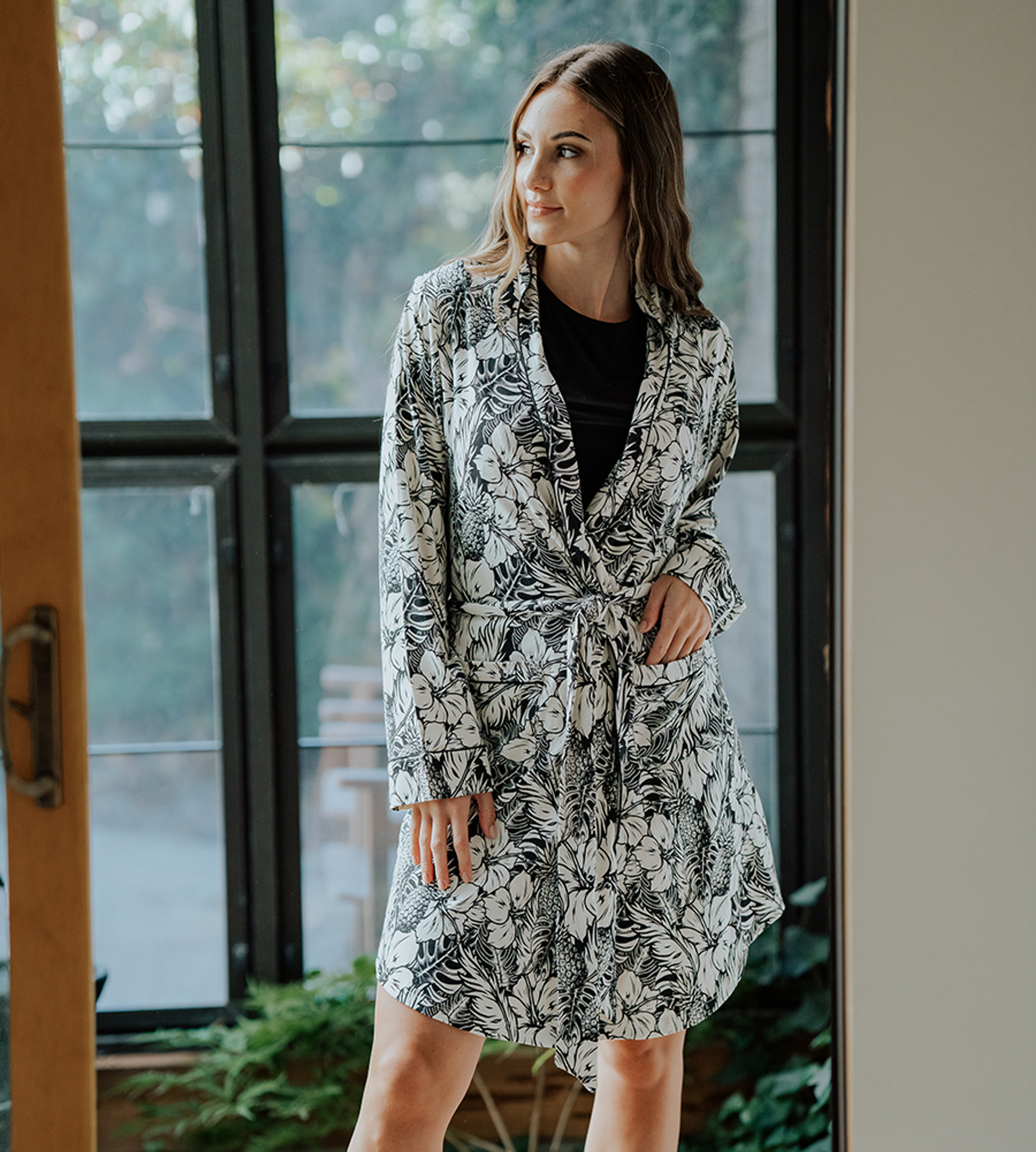 Women's Bamboo Sleep Jersey Robe | Cariloha