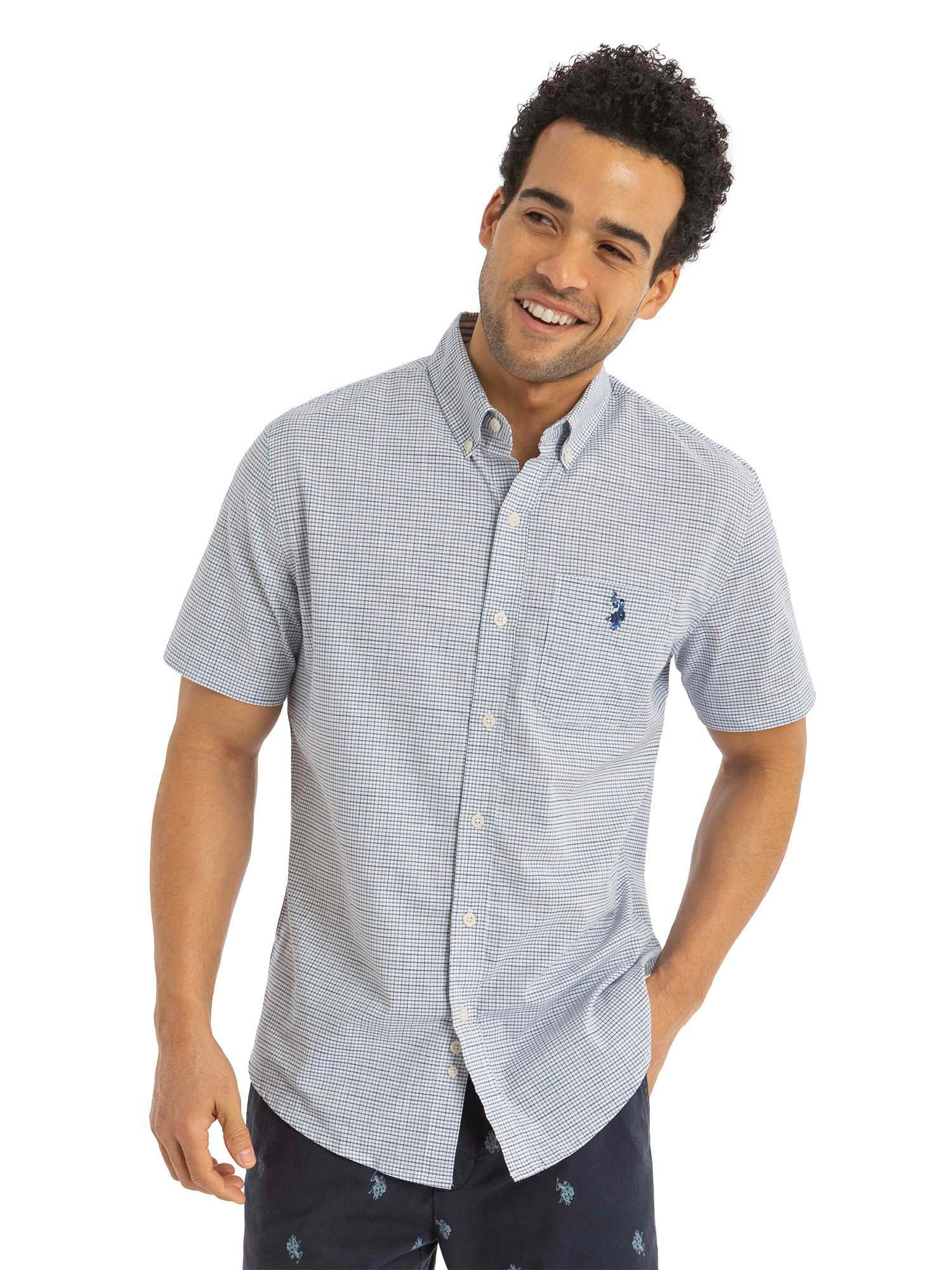 U.S. Polo Assn. Men's Short Sleeve Buttondown Shirt | Walmart (US)