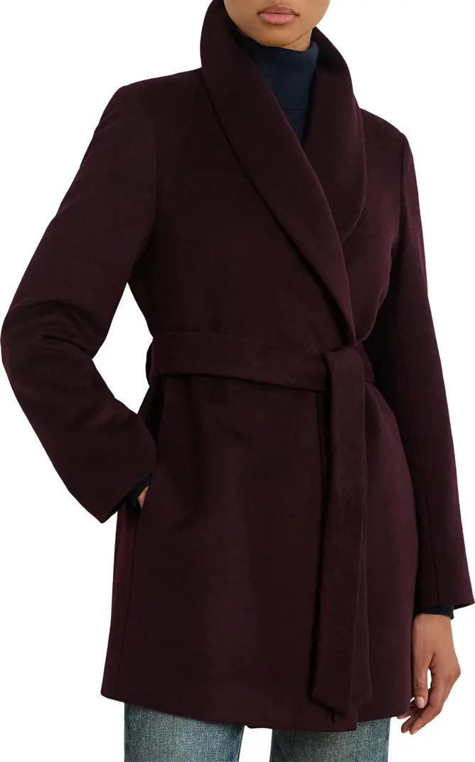 Wool Blend Wrap Coat | Nordstrom