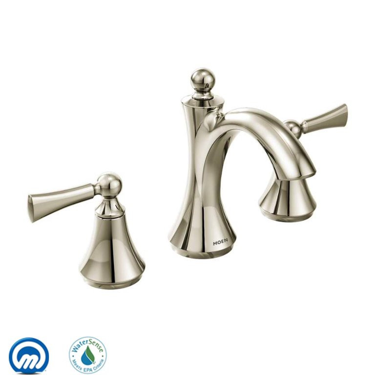 Moen Wynford Polished Nickel Two-Handle Bathroom Faucet | Walmart (US)