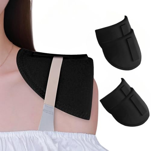 Nimiah 2-Pairs Set-in Shoulder Pads - Breathable Sponge Enhancer Thickness 1.5cm Sewing Supplies for Women Men Sloping High Low Shoulders Blazer Suit T-Shirt （Black） | Amazon (UK)