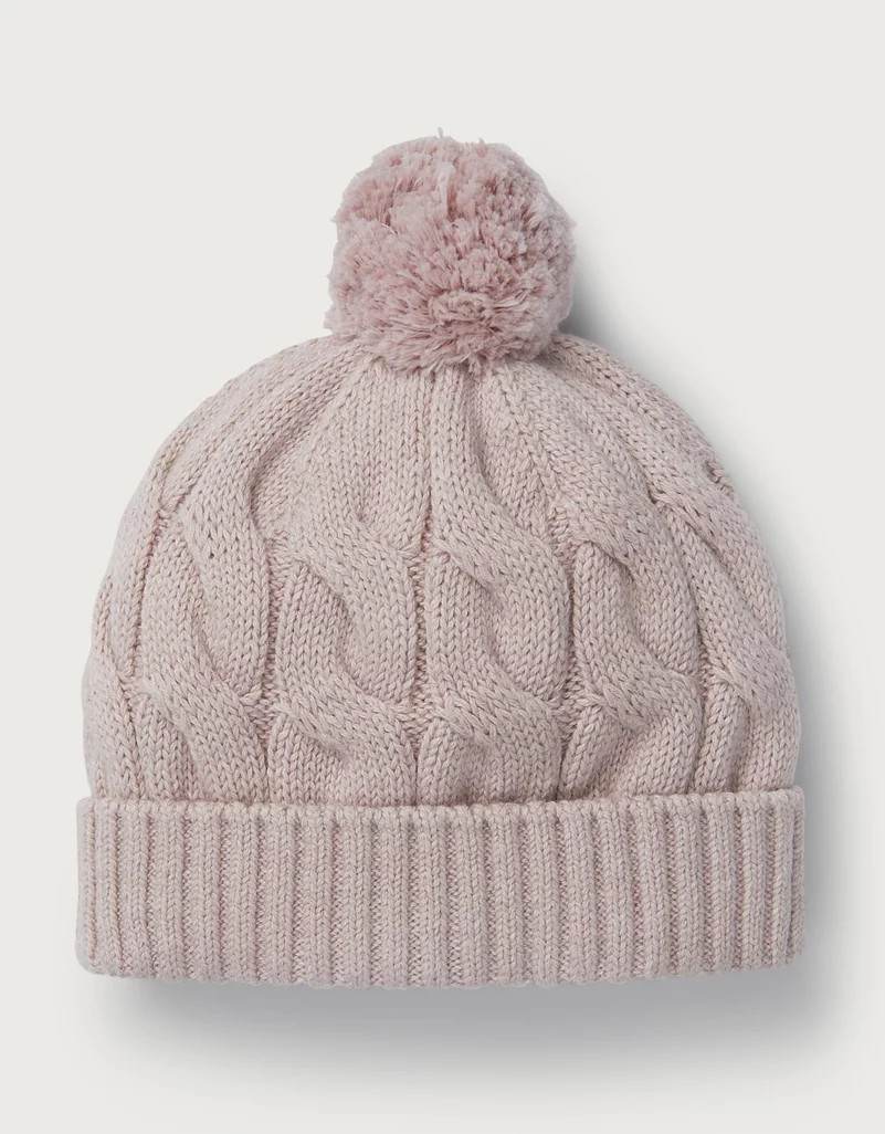 Cable-Knit Pom-Pom Hat | The White Company (UK)
