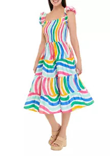 Women's Smocked Midi Dress | Belk