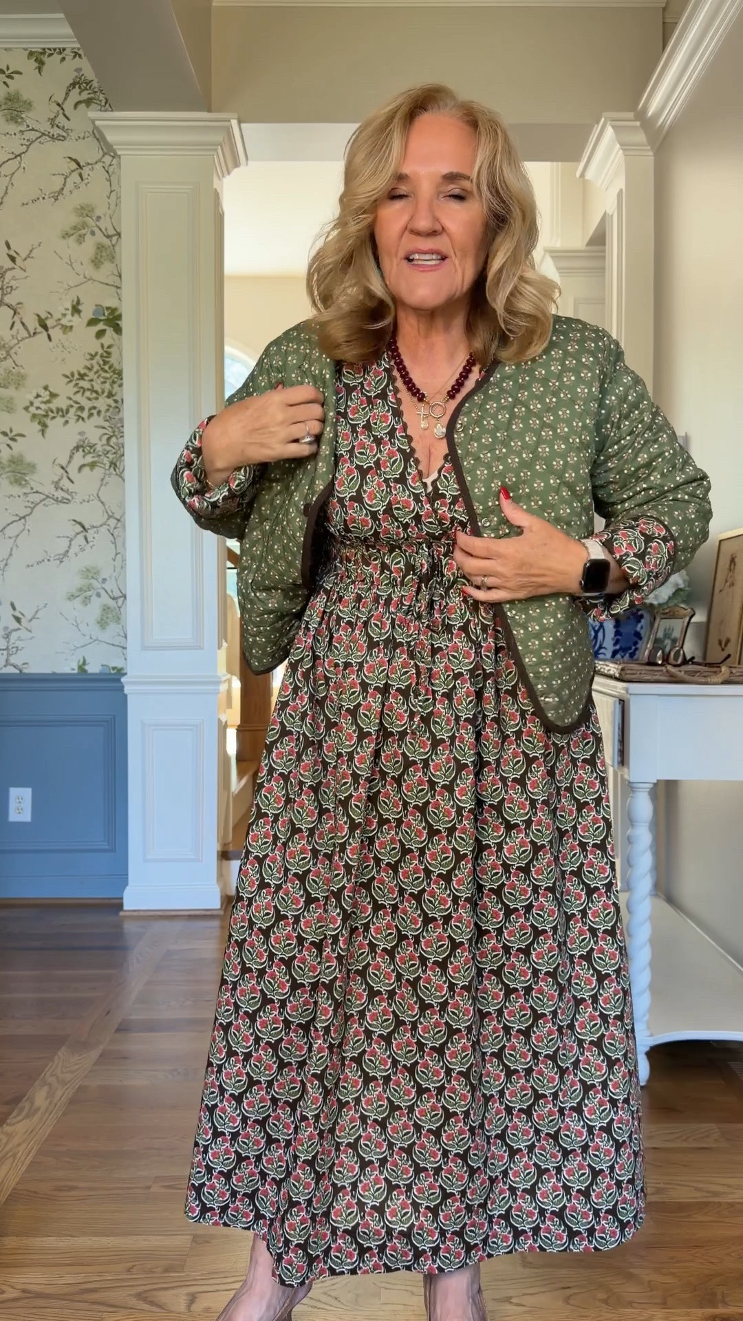 Use code NANETTE15 15% off 1 Avara order 
Dress and reversible quilted jacket. I’m wearing a size medium in both.

Outdoor wedding guest roundtop fall events

#LTKOver40 #LTKWedding #LTKPetite