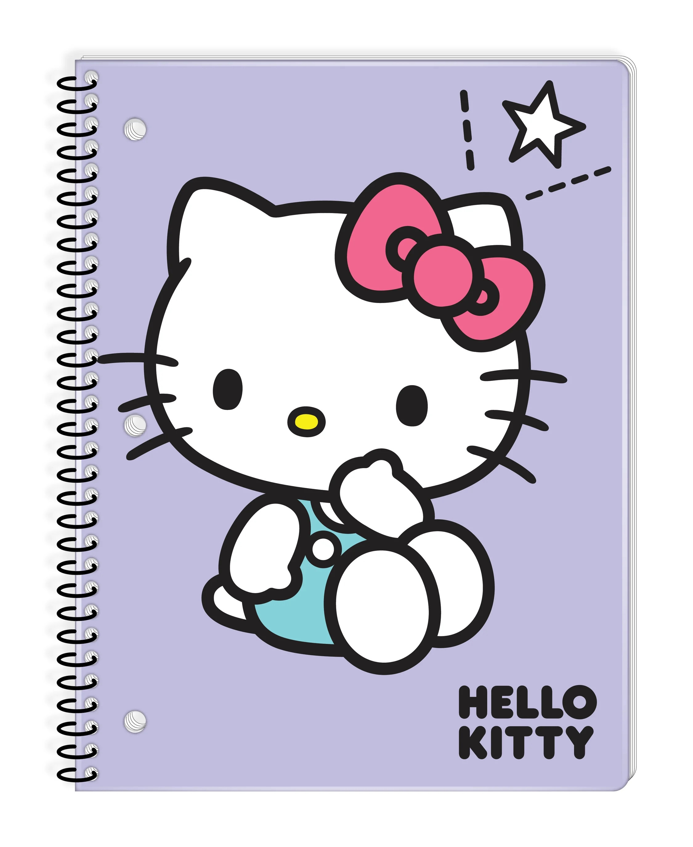 Hello Kitty 1-Subject Spiral Notebook, Wide Ruled, 8" x 10.5", 80 Sheets, Purple | Walmart (US)