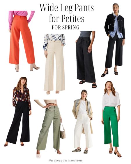 Wide leg pants for petite women. These are sized for women 5’4” and under. Wide leg pants can be flattering for all heights. Some styles available in regular and tall sizes too.
cropped pants, spring fashion, summer style, colored pants

#LTKFind #LTKstyletip #LTKworkwear