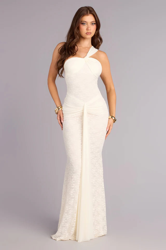 Giana Lace One-Shoulder Formal Dress | Windsor Stores