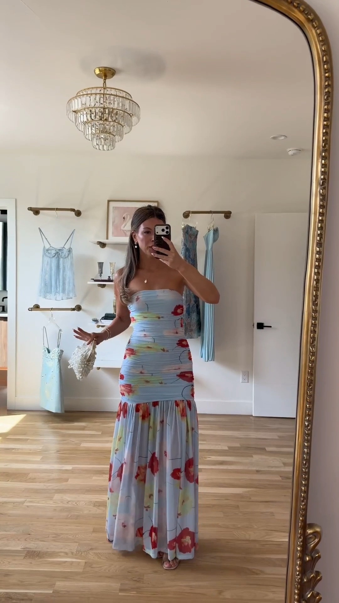 Blue floral strapless wedding dress cocktail attire 

wearing my usual smalls

Formal event
Bachelorette dress
Black tie event
Wedding guest dress
Floral dress
Summer dress
Bridal dress
Beach wedding
Destination wedding
Cocktail dress

#LTKgrwm #LTKootd #LTKU