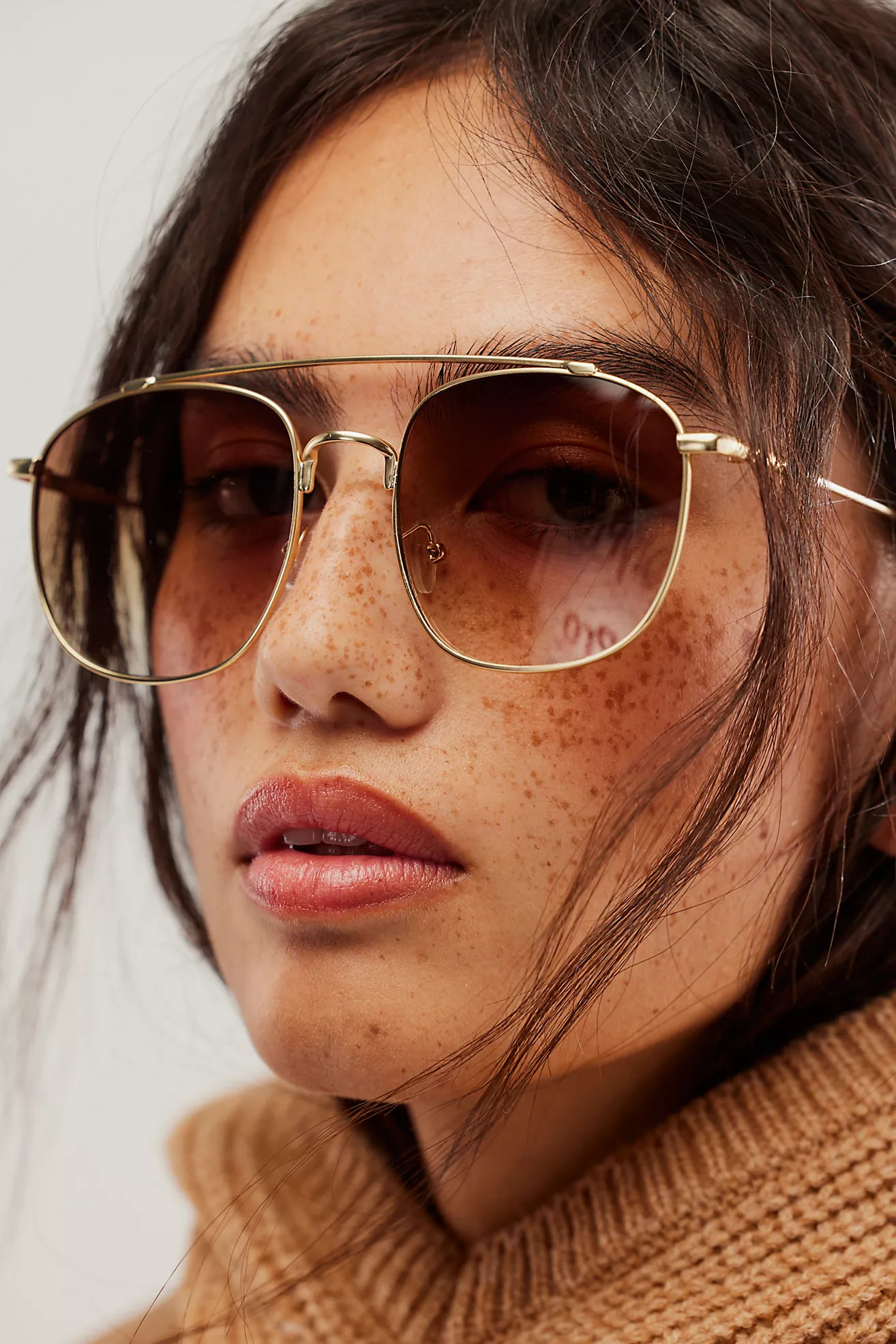 Georgiana Aviator Sunglasses | Free People (Global - UK&FR Excluded)