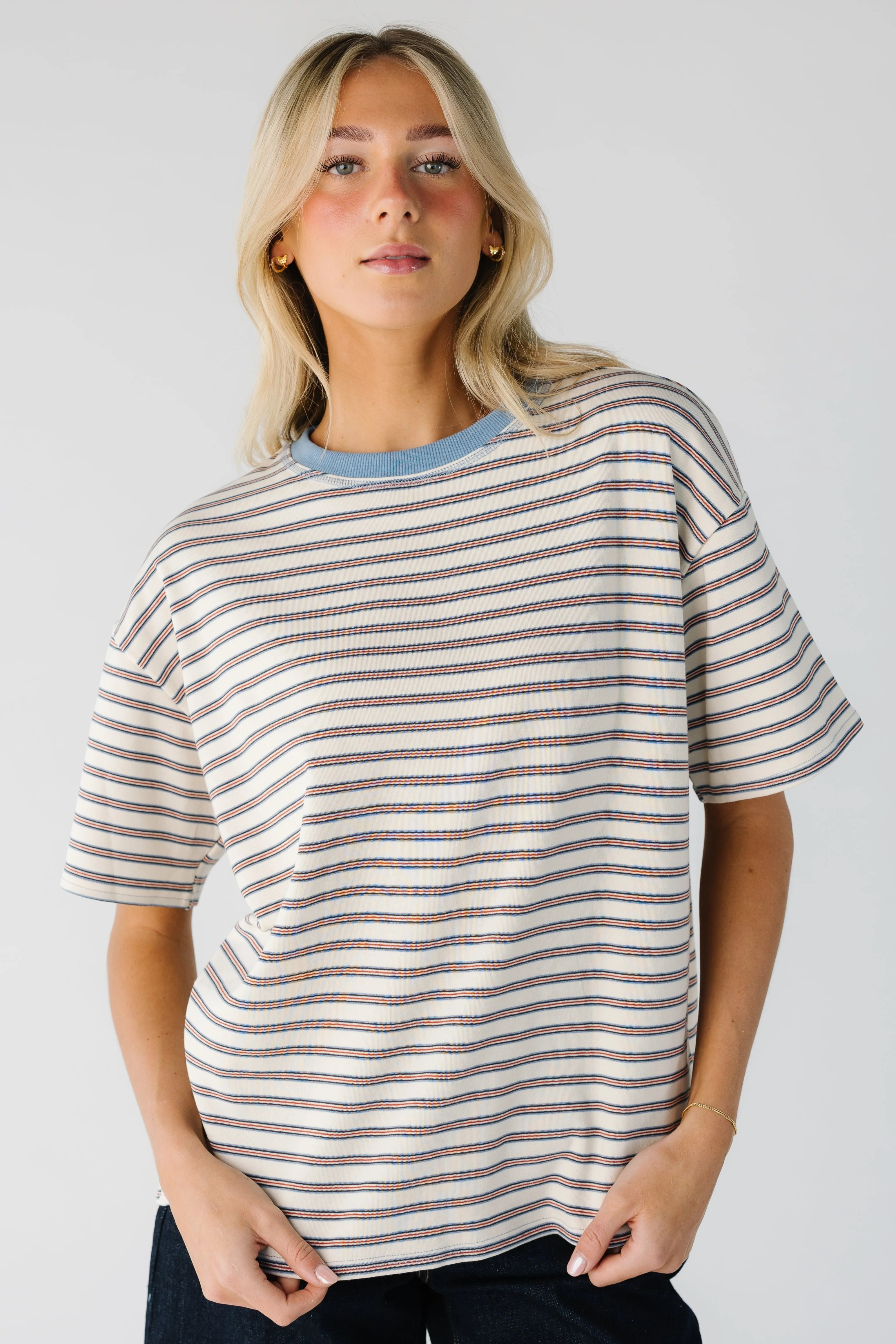 Oversize Stripe T-shirt | Called To Surf