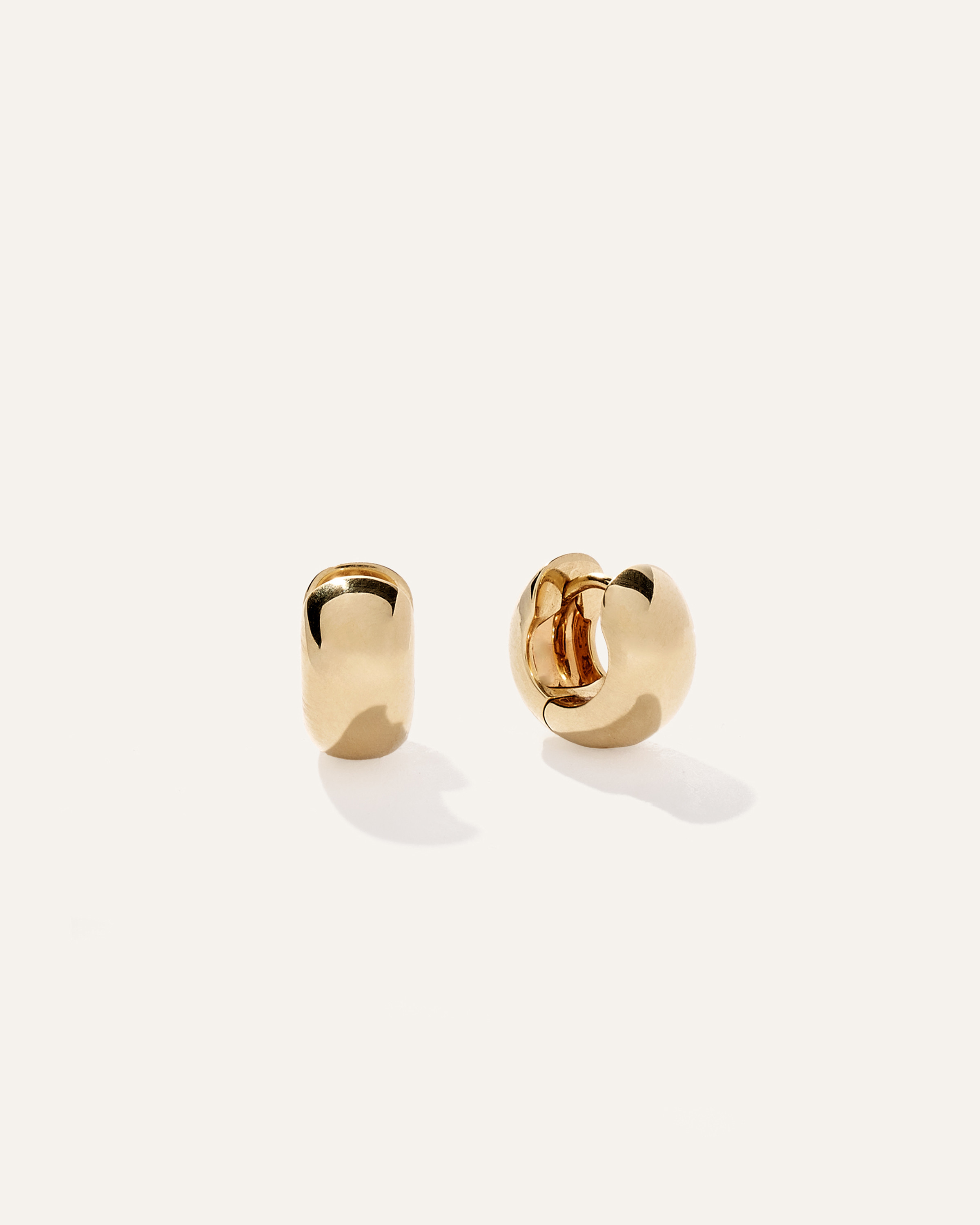 Quince | Women's Dome Hoop Earrings in Gold Vermeil, Size 12mm | Quince