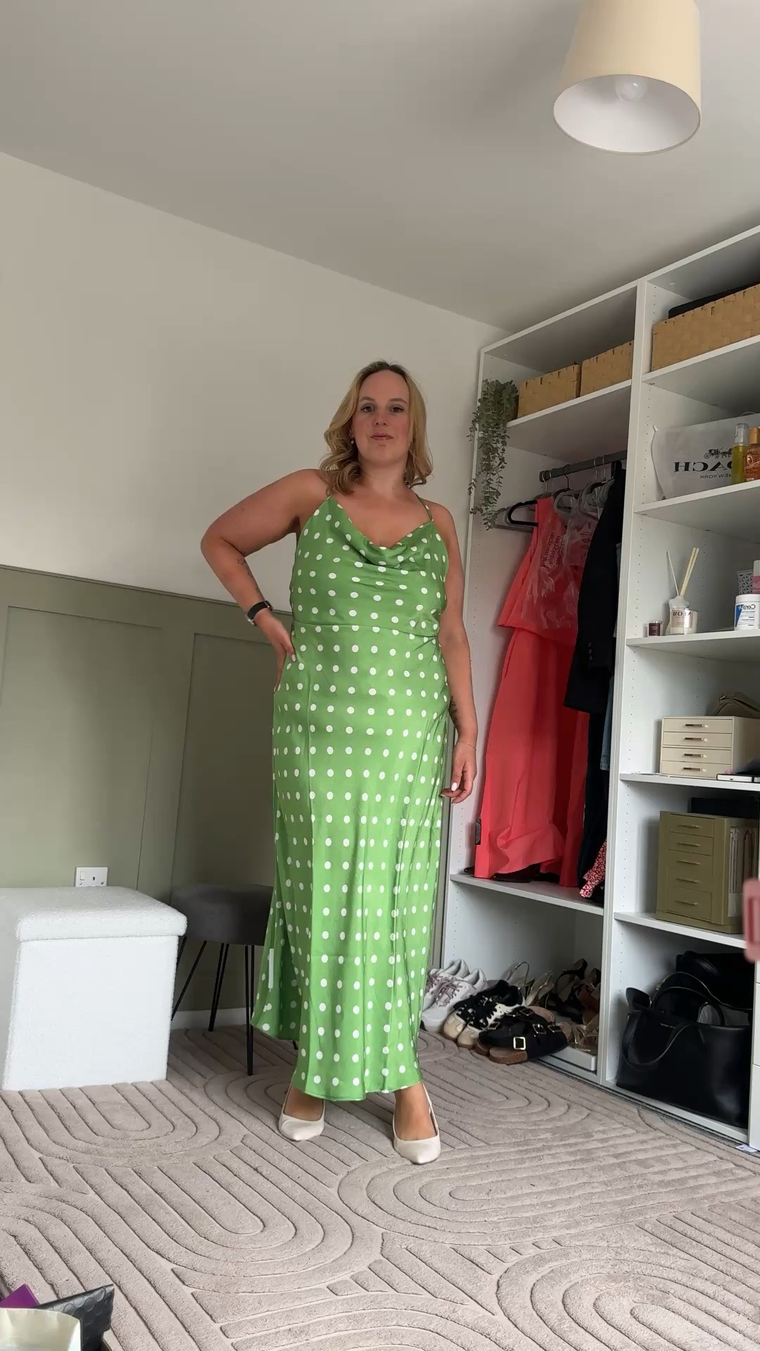 If you’re looking for a gorgeous on trend spring wedding guest outfit then this green polkadot dress is a lovely option. Lightweight, flowy and flattering. 

#LTKspring #LTKwedding #LTKuk